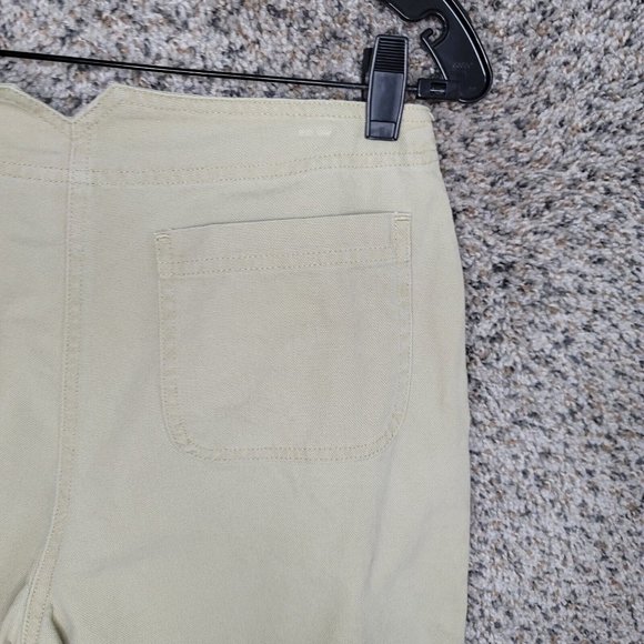 J Jill Pants Womens 8 Khaki Beige Straight Leg‎ Notched Back Pockets Casual - Picture 7 of 9